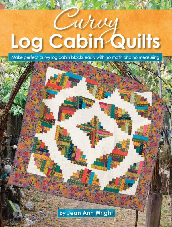 Page from Curvy Log Cabin Quilts book by Jean Ann Wright