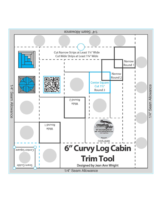 Curvy Log Cabin Trim Tool 6"
